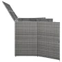 Cobertizo triple cubo basura ratán PE antracita 229x78x120 cm von , Halterungen für Abfallbehälter - Ref: Foro24-46735, Preis...