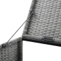 Cobertizo triple cubo basura ratán PE antracita 229x78x120 cm von , Halterungen für Abfallbehälter - Ref: Foro24-46735, Preis...