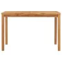 Mesa de comedor para jardín madera maciza de teca 120x70x77 cm de , Mesas de jardín - Ref: Foro24-49360, Precio: 300,70 €, De...