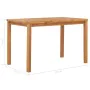 Mesa de comedor para jardín madera maciza de teca 120x70x77 cm de , Mesas de jardín - Ref: Foro24-49360, Precio: 300,70 €, De...