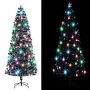 Árbol de Navidad con luces y soporte fibra óptica 240 cm by , Christmas trees - Ref: Foro24-284299, Price: 154,23 €, Discount: %