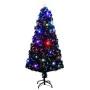 Árbol de Navidad con luces y soporte fibra óptica 150 cm by , Christmas trees - Ref: Foro24-284301, Price: 75,27 €, Discount: %