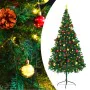 Árbol de Navidad preiluminado con luces y bolas verde 210 cm by , Christmas trees - Ref: Foro24-321501, Price: 92,86 €, Disco...