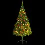 Árbol de Navidad preiluminado con luces y bolas verde 210 cm by , Christmas trees - Ref: Foro24-321501, Price: 92,86 €, Disco...
