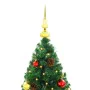 Árbol de Navidad preiluminado con luces y bolas verde 210 cm by , Christmas trees - Ref: Foro24-321501, Price: 92,86 €, Disco...