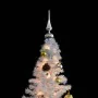 Árbol de Navidad preiluminado con luces y bolas blanco 180 cm de , Arboles de navidad - Ref: Foro24-321503, Precio: 64,25 €, ...