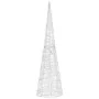 Pirámide decorativa cono acrílico luces LED de colores 120 cm by , Christmas lights - Ref: Foro24-329808, Price: 88,17 €, Dis...
