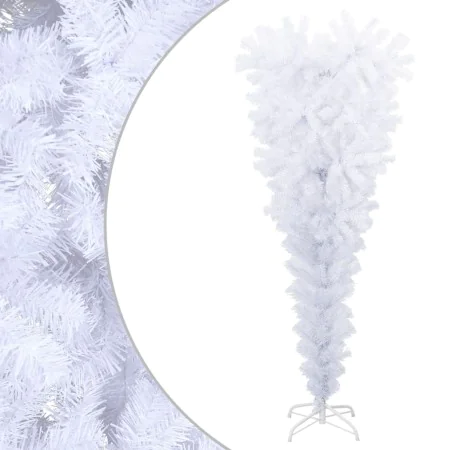 Árbol de Navidad artificial al revés con soporte blanco 120 cm by , Christmas trees - Ref: Foro24-344665, Price: 24,42 €, Dis...