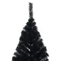 Medio árbol de Navidad artificial con soporte PVC negro 210 cm by , Christmas trees - Ref: Foro24-344678, Price: 49,23 €, Dis...