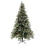 Árbol de Navidad con luces y piñas PVC PE verde y blanco 195 cm by , Christmas trees - Ref: Foro24-3094565, Price: 175,90 €, ...