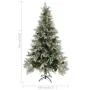 Árbol de Navidad con luces y piñas PVC PE verde y blanco 195 cm by , Christmas trees - Ref: Foro24-3094565, Price: 175,90 €, ...