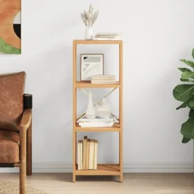 Estantería de 4 niveles madera maciza de roble 40x30x112 cm by , Bookcases and shelves - Ref: Foro24-353815, Price: 102,95 €,...