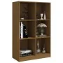 Estantería de madera maciza de pino marrón 70x33x110 cm von , Bücherregale und Regale - Ref: Foro24-809957, Preis: 66,34 €, R...