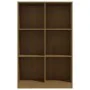 Estantería de madera maciza de pino marrón 70x33x110 cm von , Bücherregale und Regale - Ref: Foro24-809957, Preis: 66,34 €, R...
