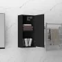 Armario de baño de pared negro 32x20x67 cm von , Badezimmerwaschtische - Ref: Foro24-811296, Preis: 48,24 €, Rabatt: %