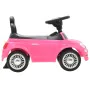 Coche correpasillos Fiat 500 rosa by , Pedal or push vehicles - Ref: Foro24-80217, Price: 63,46 €, Discount: %