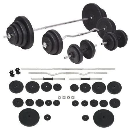 Juego de pesas barra y mancuernas 120 kg von , freies Gewicht - Ref: Foro24-91406, Preis: 507,52 €, Rabatt: %