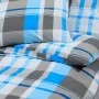 Juego de funda nórdica algodón azul y gris 135x200 cm by , Duvet covers - Ref: Foro24-136070, Price: 34,10 €, Discount: %