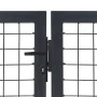 Puerta de valla de jardín con postes acero antracita 350x100 cm by , garden gates - Ref: Foro24-144399, Price: 321,41 €, Disc...