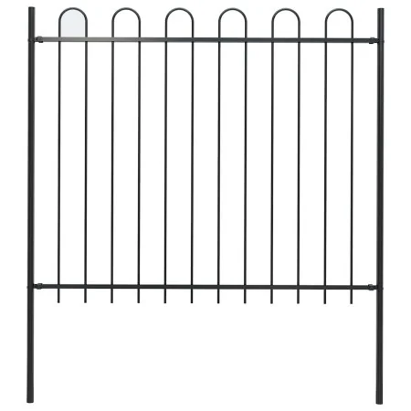Valla de jardín con puntas de aro acero negro 1,8 m von , Zaunpaneele - Ref: Foro24-144932, Preis: 62,19 €, Rabatt: %