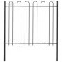 Valla de jardín con puntas de aro acero negro 1,8 m von , Zaunpaneele - Ref: Foro24-144932, Preis: 62,19 €, Rabatt: %
