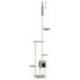 Árbol rascador gatos suelo a techo gris claro 258,5-284,5 cm de , Mobiliario para gatos - Ref: Foro24-171718, Precio: 55,60 €...