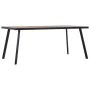 Mesa de comedor de MDF color madera clara y negro 200x100x75 cm by , Kitchen and dining tables - Ref: Foro24-281871, Price: 2...