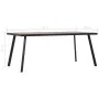 Mesa de comedor de MDF color madera clara y negro 200x100x75 cm by , Kitchen and dining tables - Ref: Foro24-281871, Price: 2...