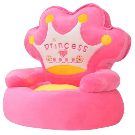 Silla de peluche para niños princesa rosa de , Sillas y tronas para niños - Ref: Foro24-80158, Precio: 78,00 €, Descuento: %