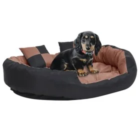Cojín para perro reversible y lavable negro marrón 110x80x23cm de , Camas para perros - Ref: Foro24-171221, Precio: 69,10 €, ...