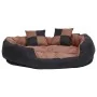 Cojín para perro reversible y lavable negro marrón 110x80x23cm von , Betten für Hunde - Ref: Foro24-171221, Preis: 69,10 €, R...