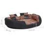 Cojín para perro reversible y lavable negro marrón 110x80x23cm von , Betten für Hunde - Ref: Foro24-171221, Preis: 69,10 €, R...