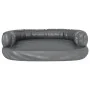 Cama para perros de espuma cuero sintético gris 88x65 cm by , Beds for dogs - Ref: Foro24-171318, Price: 83,19 €, Discount: %