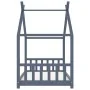 Estructura de cama infantil madera maciza pino gris 90x200 cm von , Kinderbetten und Betten für Kinder - Ref: Foro24-283372, ...