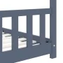 Estructura de cama infantil madera maciza pino gris 90x200 cm von , Kinderbetten und Betten für Kinder - Ref: Foro24-283372, ...