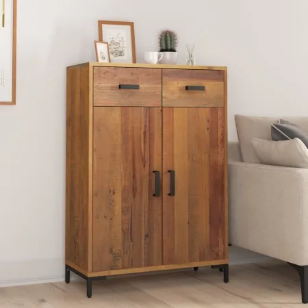 Zapatero de madera maciza de pino 75x40x110 cm de , Zapateros y organizadores de calzado - Ref: Foro24-349933, Precio: 257,31...