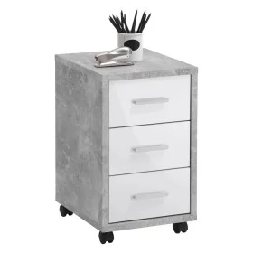 FMD Cajonera móvil color hormigón y blanco brillante von , Aktenschränke - Ref: Foro24-429441, Preis: 102,95 €, Rabatt: %
