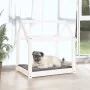 Cama para perros madera maciza de pino blanco 71x55x70 cm by , Beds for dogs - Ref: Foro24-822203, Price: 59,46 €, Discount: %