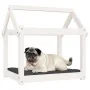 Cama para perros madera maciza de pino blanco 71x55x70 cm by , Beds for dogs - Ref: Foro24-822203, Price: 59,46 €, Discount: %