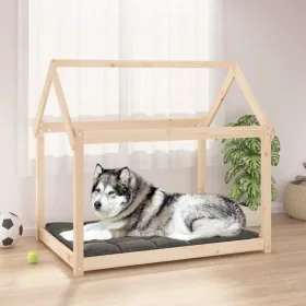 Cama para perros madera maciza de pino 111x80x100 cm by , Beds for dogs - Ref: Foro24-822217, Price: 85,23 €, Discount: %