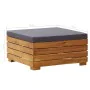 Reposapiés seccional con cojín madera maciza de acacia by , Modular outdoor sofas - Ref: Foro24-46691, Price: 130,11 €, Disco...