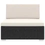 Asiento seccional central y cojines 1 ud ratán sintético negro von , Modulare Sofas für den Außenbereich - Ref: Foro24-46794,...