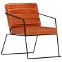 Sillón de cuero auténtico marrón canela by , Armchairs - Ref: Foro24-284411, Price: 233,78 €, Discount: %