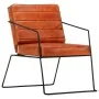 Sillón de cuero auténtico marrón canela by , Armchairs - Ref: Foro24-284411, Price: 233,78 €, Discount: %