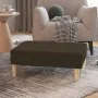 Reposapiés de tela marrón oscuro 78x56x32 cm by , Ottomans - Ref: Foro24-337679, Price: 65,34 €, Discount: %