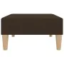 Reposapiés de tela marrón oscuro 78x56x32 cm by , Ottomans - Ref: Foro24-337679, Price: 65,34 €, Discount: %