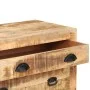 Aparador con ruedas de madera maciza de mango 70x40x75 cm by , Drawers - Ref: Foro24-285829, Price: 214,96 €, Discount: %