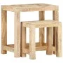Juego de mesitas auxiliares 2 piezas madera maciza de mango de , Mesas auxiliares - Ref: Foro24-285881, Precio: 124,56 €, Des...