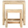 Juego de mesitas auxiliares 2 piezas madera maciza de mango de , Mesas auxiliares - Ref: Foro24-285881, Precio: 124,56 €, Des...