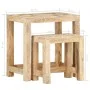 Juego de mesitas auxiliares 2 piezas madera maciza de mango de , Mesas auxiliares - Ref: Foro24-285881, Precio: 124,56 €, Des...